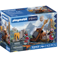 PLAYMOBIL 72117 Knights Steinkatapult Drachenritter, Konstruktionsspielzeug 