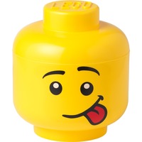 Room Copenhagen LEGO Storage Head "Silly", groß, Aufbewahrungsbox gelb