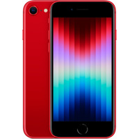 Apple iPhone SE 3. Generation (2022) 128GB Generalüberholt, Handy Product Red, iOS