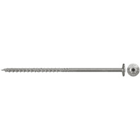 fischer Holzbauschraube PowerFast 6,0x80 Tellerkopf TX 200 Stück, mit Teilgewinde, Edelstahl A2