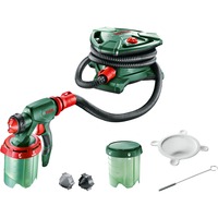 Bosch Professional Farbsprühsystem PFS 7000, Sprühpistole grün/schwarz, 1.400 Watt, Düse für Lackfarben + Düse für Wandfarbe