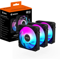 GIGABYTE AORUS EZ CHAIN FAN 120, Gehäuselüfter schwarz, 3er Pack, 120 mm