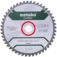 Metabo Kreissägeblatt "precision cut wood - classic", 254x30, Z48 WZ 5°neg. für halbstationäre Kreissägen