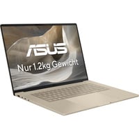 ASUS Zenbook A16 (UX3607OA-SQ013W), Notebook beige, Snapdragon X2 Elite X2E-94-100, Qualcomm Adreno GPU, 48 GB LPDDR5X, 1 TB (1 TB SSD), Windows 11 Home