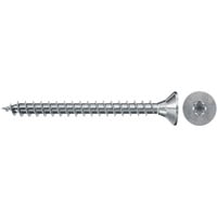fischer Spanplattenschraube ClassicFast II 4,5x40 Senkkopf TX 500 Stück, mit Vollgewinde, verzinkt