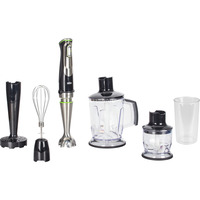 Braun MultiQuick 9 Stabmixer MQ 9147X edelstahl/schwarz, 1.200 Watt, mit 2 Zerkleinerern, Kartoffelstampfer, Schneebesen
