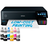 Epson EcoTank ET-8550, Multifunktionsdrucker schwarz, USB, WLAN, Scan, Kopie, Duplex (Druck)