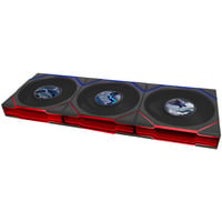 Lian Li UNI FAN TL LCD FLEX 120 Wireless, Gehäuselüfter schwarz, 3er Pack mit LCD-Flex-Empfänger, 124 mm