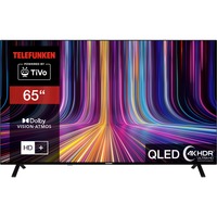 Telefunken QU65TO750S, QLED-Fernseher 164 cm (65 Zoll), schwarz, UltraHD/4K, Triple Tuner, SmartTV, TiVo Betriebssystem