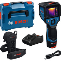 Bosch Professional Akku-Wärmebildkamera GTC 12V-450-13 Professional, Thermodetektor blau/schwarz, Li-Ionen Akku 2,0Ah, in L-BOXX