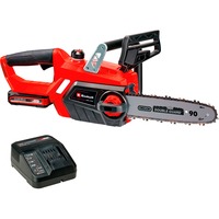 EINHELL Akku-Kettensäge GE-LC 18 Li Kit, 18Volt rot/schwarz, Li-Ionen Akku 3,0Ah