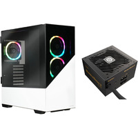 Enermax K8 ARGB + Marblebron II 650W, Tower-Gehäuse weiß, Bundle (Gehäuse + Netzteil)