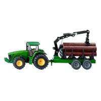 SIKU 1954 FARMER Traktor mit Forstanhänger, Modellfahrzeug 