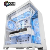 ALTERNATE Custom PC Series • iCUE Blue Ice Madness Gaming-PC weiß/transparent, ohne Betriebssystem