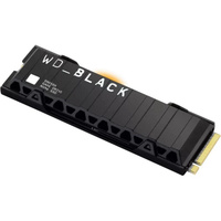 WD Black SN850X NVMe SSD 1 TB Generalüberholt schwarz, PCIe 4.0 x4, NVMe, M.2 2280, Kühlkörper