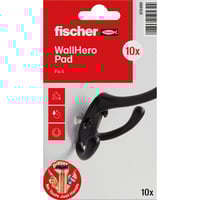 fischer WallHero Pad Bohrlochretter,10 Stück, Mörtel weiß