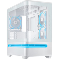 ASUS PRIME AP202 TG ARGB , Tower-Gehäuse weiß, Tempered Glass x 2