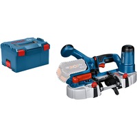 Bosch Akku-Bandsäge GCB 18V-63 Professional Solo, 18Volt blau/schwarz, ohne Akku und Ladegerät, L-BOXX