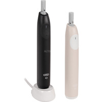 Braun Oral-B iO Series 2 Night Black/Calm Pink mit 2. Handstück, Elektrische Zahnbürste schwarz