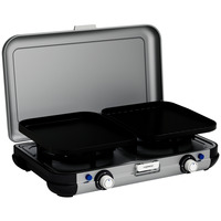 Campingaz Camping Kitchen 2 Grill & Go Caravan, 30 mbar, Gaskocher grau/schwarz, 2x 2kW, Modell 2025