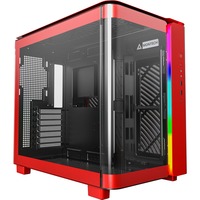 Montech KING 95 , Tower-Gehäuse rot, Tempered Glass x 2