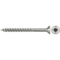 fischer Spanplattenschraube PowerFast II 4,0x45 Senkkopf TX 200 Stück, mit Teilgewinde, Edelstahl A2