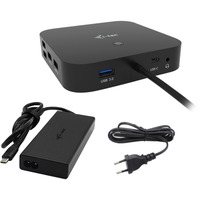 i-tec USB-C Triple Display Docking Station, Dockingstation USB-C, HDMI, DP, PD, mit Ladegerät