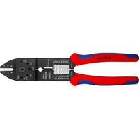 KNIPEX Crimpzange 97 21 215 rot/blau, Abisolieren, Crimpen 0,5 - 6,0mm²