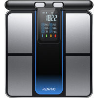 Renpho MorphoScan, Waage schwarz/silber, USB-C, Bluetooth