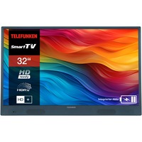 Telefunken PL32BI Mobiler-Akku-TV, LED-Fernseher 80 cm (32 Zoll), blau, WXGA (HD-ready), Triple Tuner, Akku, Smart-TV