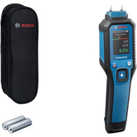 Bosch Professional Holzfeuchtemesser GMP 1-13 Professional blau/schwarz, 2x Batterien, Tasche