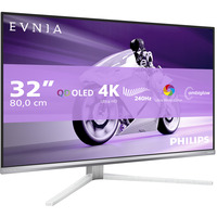 Philips Evnia 32M2N8900 QD-OLED, Gaming-Monitor 80 cm (31.5 Zoll), weiß, UltraHD/4K, Ambiglow, HDMI, DP, USB-C, USB-Hub, KVM, 240Hz Panel