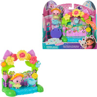 Spin Master Gabby's Dollhouse: Der Film - Balkon-Spielset Queen Kitty Fees Kristall Garten, Spielfigur