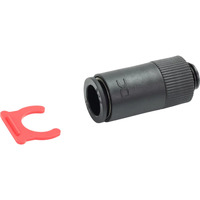 Alphacool ES Schnellverschlusskupplung G1/4 AG PushIn Female , Verbindung schwarz