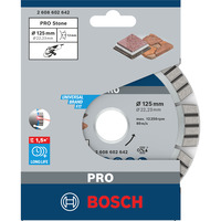 Bosch Diamanttrennscheibe Best for Stone, Ø 125mm Bohrung 22,23mm