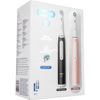 Braun Oral-B iO Series 3N Duo, Elektrische Zahnbürste schwarz/rosa, Matt Black//Blush Pink inkl. 2. Handstück