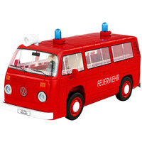 COBI Volkswagen T2b Feuerwehr, Konstruktionsspielzeug rot, Maßstab 1:35