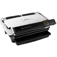 Tefal OptiGrill Elite XL GC760D, digitaler Grillassistent, Kontaktgrill edelstahl (gebürstet)/schwarz, 2.200 Watt