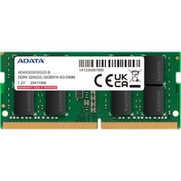 ADATA SO-DIMM 16 GB DDR4-3200 (2x 8 GB) Dual-Kit, Arbeitsspeicher grün, AD4S32008G22-DTGN, Premier