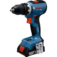 Bosch Professional Akku-Bohrschrauber GSR 18V-65 Professional, Profi-Set mit Handwerkzeug blau, 2x Li-Ion Akku 5,0Ah, in L-BOXX