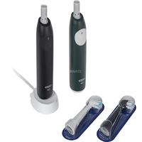  Oral-B iO Series 2 + 2. Handstück Night Black/Forest Green, Elektrische Zahnbürste dunkelgrün/schwarz