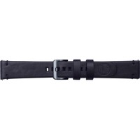 Samsung Leder Armband Essex von Strap Studio, Uhrenarmband schwarz, 20 mm, Samsung Galaxy Watch