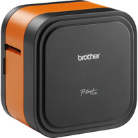 Brother P-touch E920BT CUBE Pro, Etikettendrucker schwarz/orange