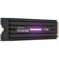 Crucial T710 4 TB, SSD schwarz, PCIe 5.0 x4, NVMe 2.0, M.2 2280, mit Kühlkörper