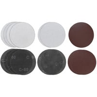 EINHELL Gitter-Schleifblatt-Set für Trockenbauschleifer, Ø 180mm 15-teilig, Körnung 80 und 120, für Wand- und Betonschleifer TE-DW 180