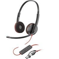Poly Blackwire 3220, Headset schwarz, Stereo, USB-C