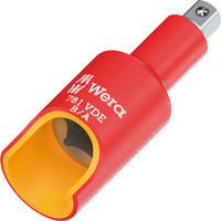 Wera 781 VDE A/B - 1/4"-Verbindungsteil, Steckschlüssel- Adapter rot, von 3/8"-Innenvierkant auf 1/4"-Außenvierkant