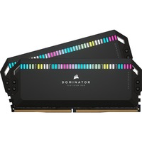 Corsair DIMM 64 GB DDR5-6400 (2x 32 GB) Dual-Kit, Arbeitsspeicher schwarz, CMT64GX5M2B6400C32, Dominator Platinium, INTEL XMP