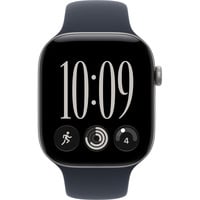 Apple Watch Series 12, Smartwatch grau, Aluminium, 46 mm, Sportarmband Navyblau M/L, Cellular