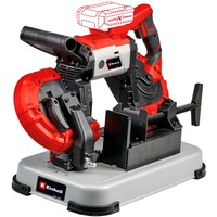 EINHELL Power X-Change Akku-Bandsäge TE-MB 18/127 U Li-Solo, 18Volt rot/schwarz, ohne Akku und Ladegerät, mit Untergestell